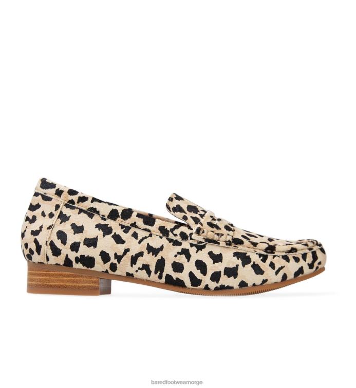 Bared Footwear kvinner hauk 2 V20X82 leopard kalve hår loafers