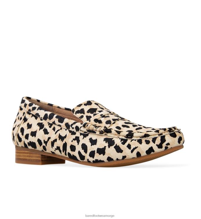 Bared Footwear kvinner hauk 2 V20X82 leopard kalve hår loafers