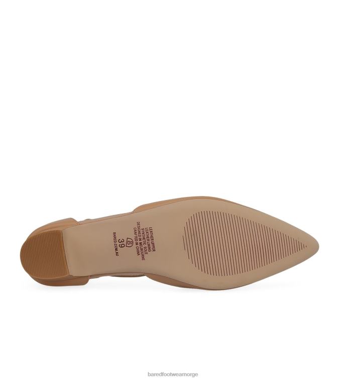 Bared Footwear kvinner Ørn V20X227 blush beige skinn lave hæler