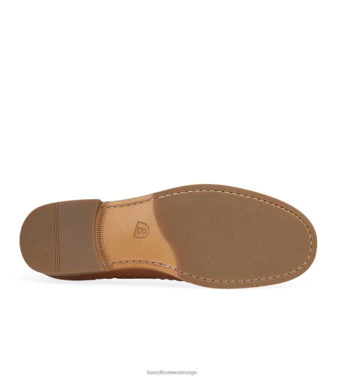 Bared Footwear menn curium V20X27 polert brunfarget skinn båtsko