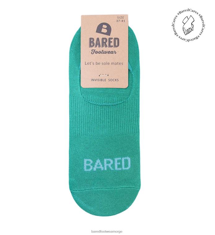 Bared Footwear unisex usynlige sokker V20X339 blågrønn og blå